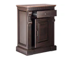 Small Sideboard Cabinet Dresser Iron Wooden Storage for Bedroom Living Room