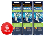 3 x Oral-B CrossAction Replacement Brush Heads 2pk