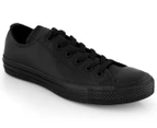 Converse Unisex Chuck Taylor All Star Low Top Leather Sneakers - Black Monochrome