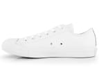 Converse Unisex Chuck Taylor All Star Low Top Leather Sneakers - White Monochrome 3