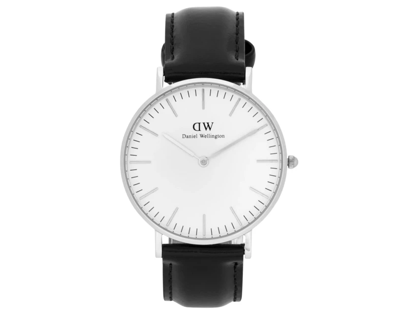 Daniel Wellington Women's 36mm Classic Sheffield Leather Watch - Black/White