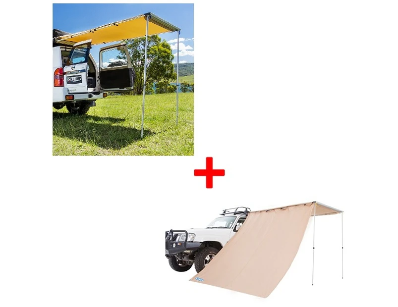 Adventure Kings Rear Awning 1.4 x 2m + Awning Side Wall