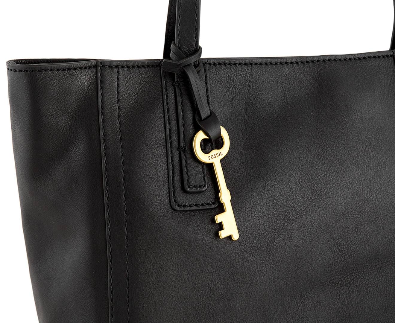 fossil black handbag