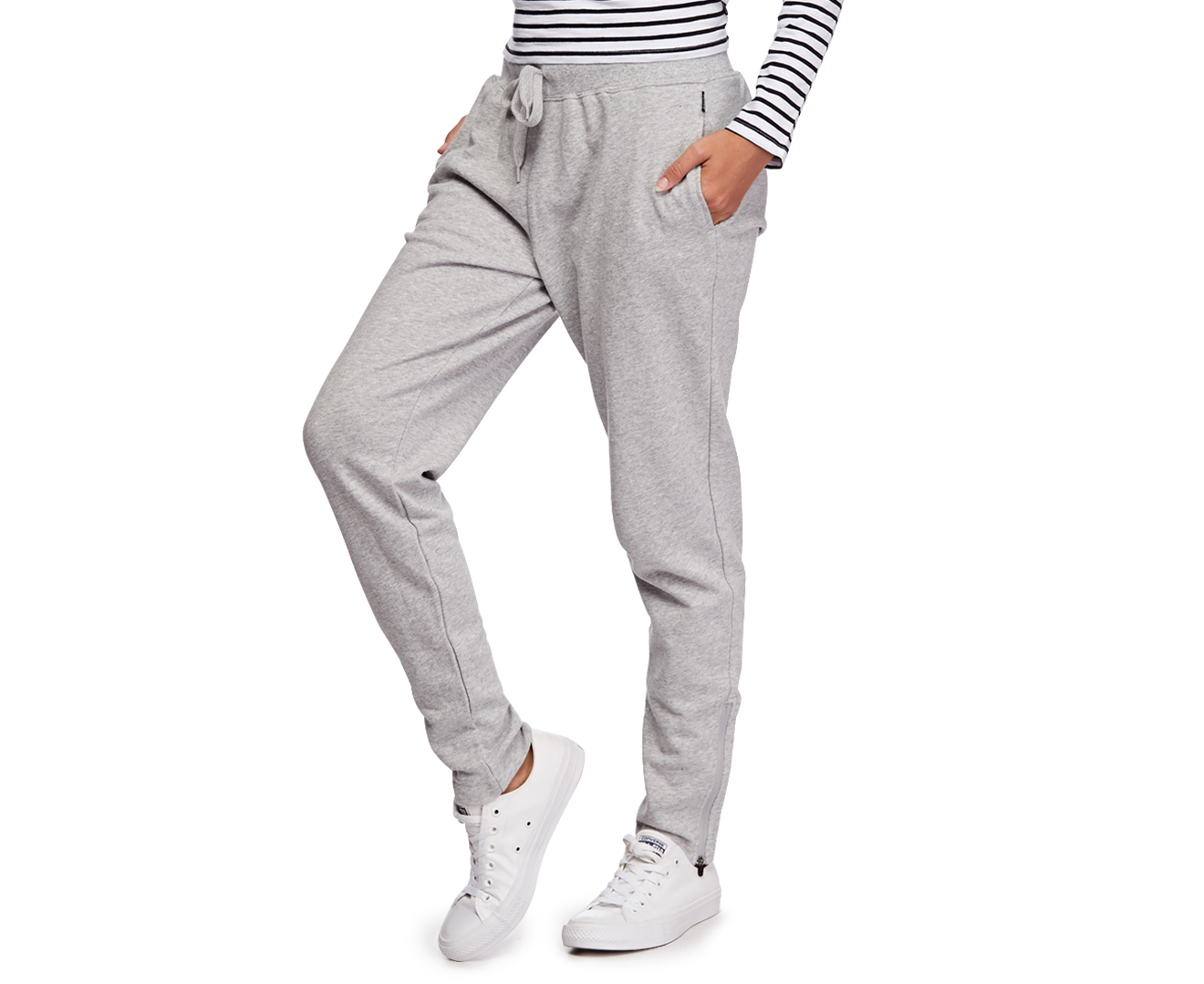 Bonds Women's Besties Zip Trackie Pants - Grey Marle | Catch.com.au