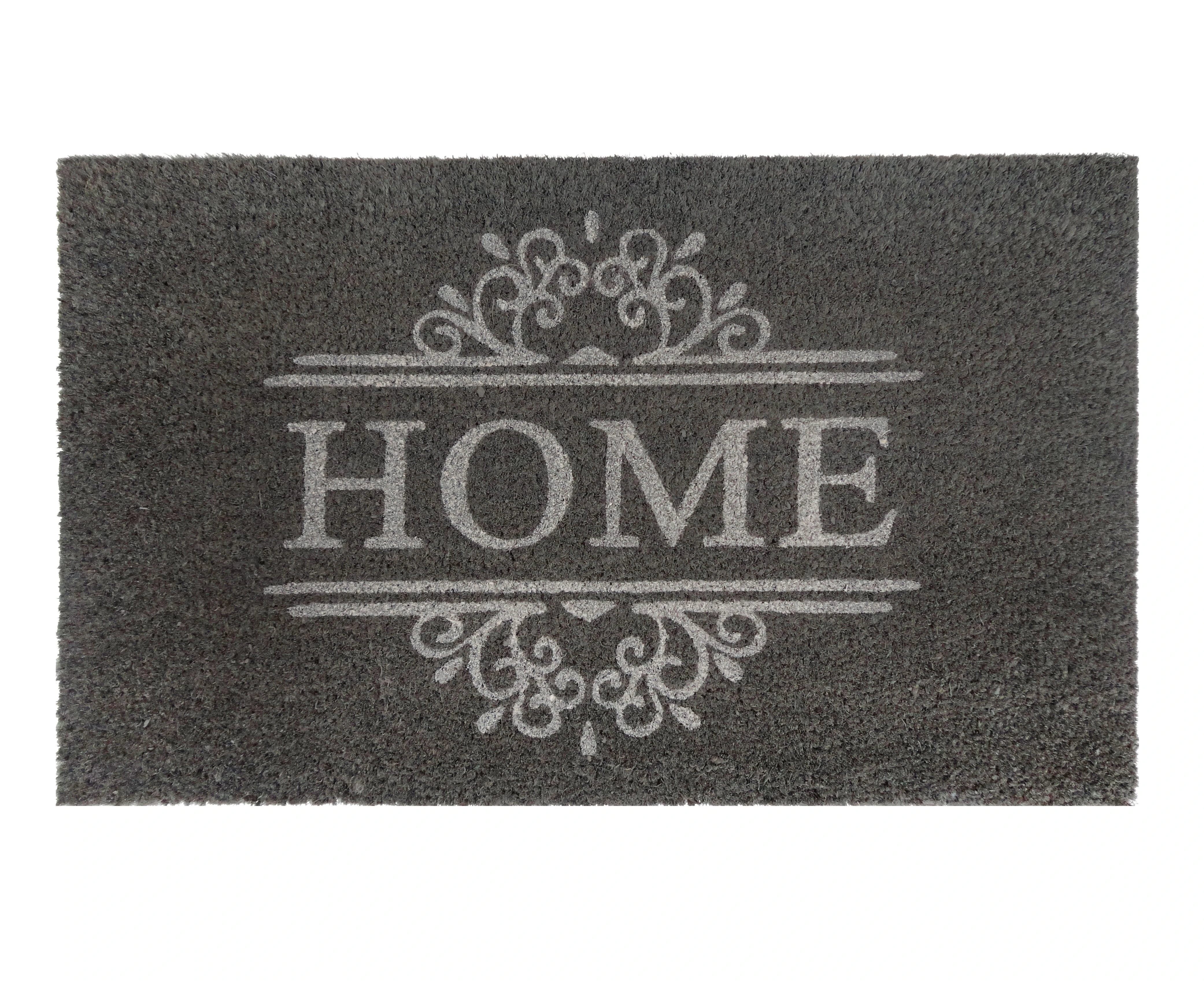 Fab Rugs Home PVC Backed Door Mat - Grey