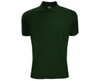 SG Mens Polycotton Short Sleeve Polo Shirt (Bottle Green) - BC1084