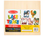 Melissa & Doug Lace & Trace Farm Animals Kids/Childrens Interactive Play Toy 3y+