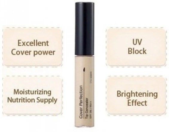 The Saem Cover Perfection Tip Concealer #01 Clear Beige SPF28 Pa++ for Women