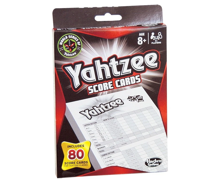 Yahtzee Score Cards 80 Pack