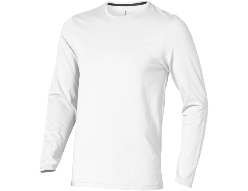Elevate Mens Ponoka Long Sleeve T-Shirt (White) - PF1811