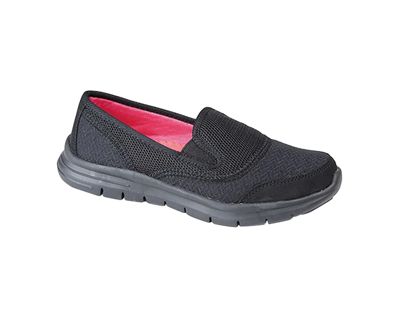 Dek Womens Superlight Twin Elastic Gusset Leisure Shoes (Black) - DF1085