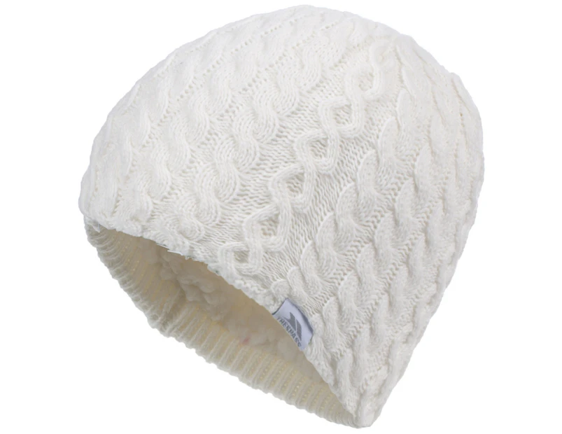 Trespass Womens Kendra Beanie Hat (White) - TP685