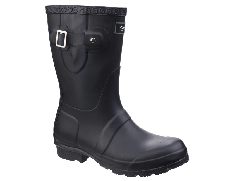 Cotswold Womens Windsor Short Waterproof Pull On Wellington Boots (Black) - FS4790