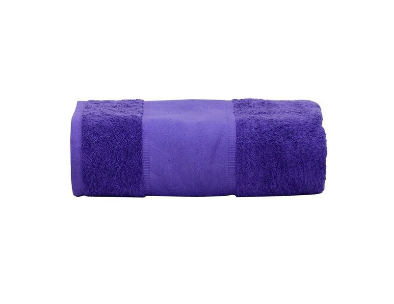 A&R Towels Print-Me Bath Towel (Purple) - RW6037