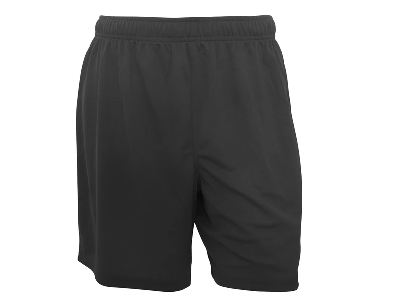 Fruit Of The Loom Mens Moisture Wicking Performance Sport Shorts (Black) - RW4717