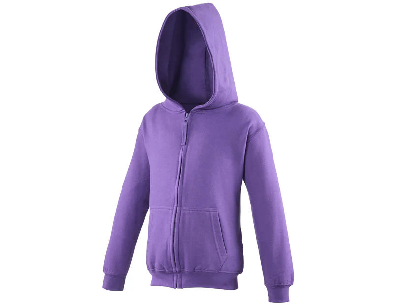 Awdis Kids Unisex Hooded Sweatshirt / Hoodie / Zoodie (Purple) - RW192