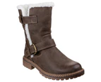 Divaz Womens Nardo Fleece Lined Boots (Brown) - FS3667