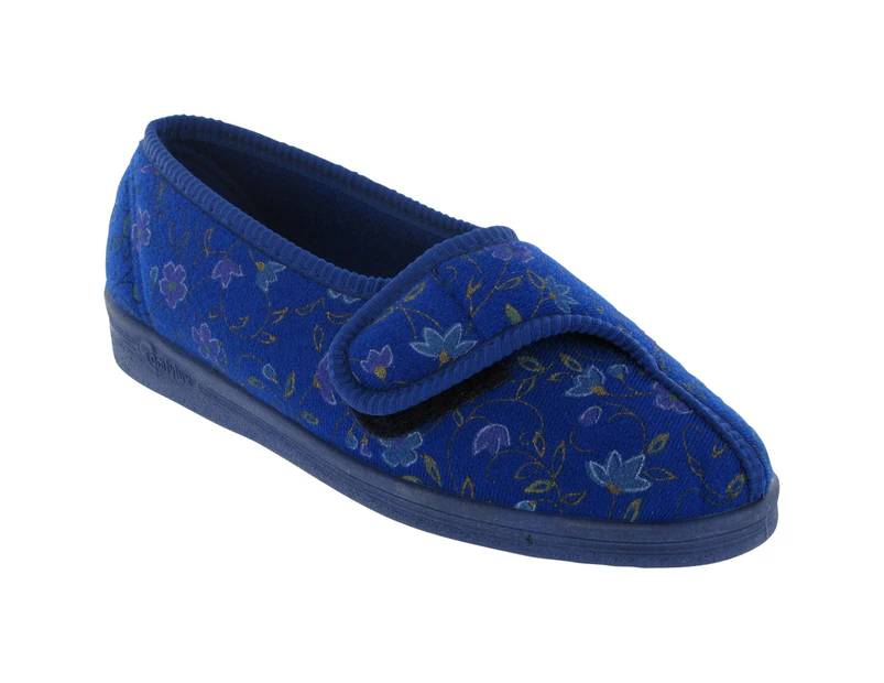 Diana Comfylux / Ladies Slippers / Classic Ladies Slippers (Blue) - FS1144