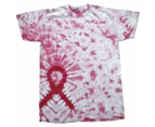 Colortone Kids/Childrens Unisex Tie-dye T-Shirt (Awareness Pink Ribbon) - RW2634