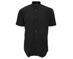 Kustom Kit Mens Workforce Short Sleeve Shirt / Mens Workwear Shirt (Black) - BC591