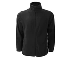 Russell Mens Full Zip Outdoor Fleece Jacket (Black) - BC575
