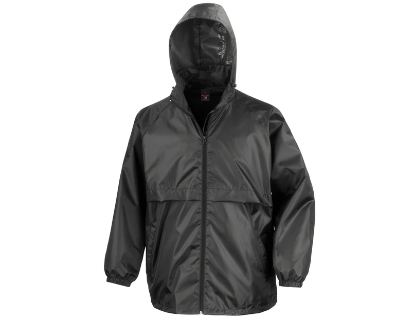 Result Mens Core Lightweight Waterproof Shield Windproof Jacket (Black) - BC898