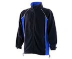 Finden & Hales Mens Piped Anti-Pill Microfleece Jacket (Navy/Royal/White) - RW434