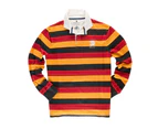 Black & Blue 1871 Mens Mohicans Rugby Shirt (Black/Red/Yellow) - BB109