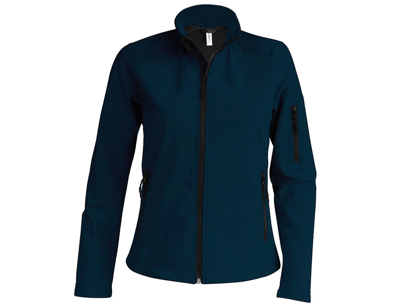 Kariban Womens Contemporary Softshell 3 Layer Performance Jacket (Navy) - RW714