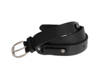 Grace Womens/Ladies Leather Belt (Black) - BL164