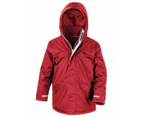 Result Childrens/Kids Core Winter Parka Waterproof Windproof Jacket (Red) - BC900