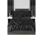 Riva Home Monte Carlo Ringtop Curtains (Black) - RV638