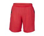Gildan Performance Adult Unisex Sport Shorts With Pocket (Red) - RW3174