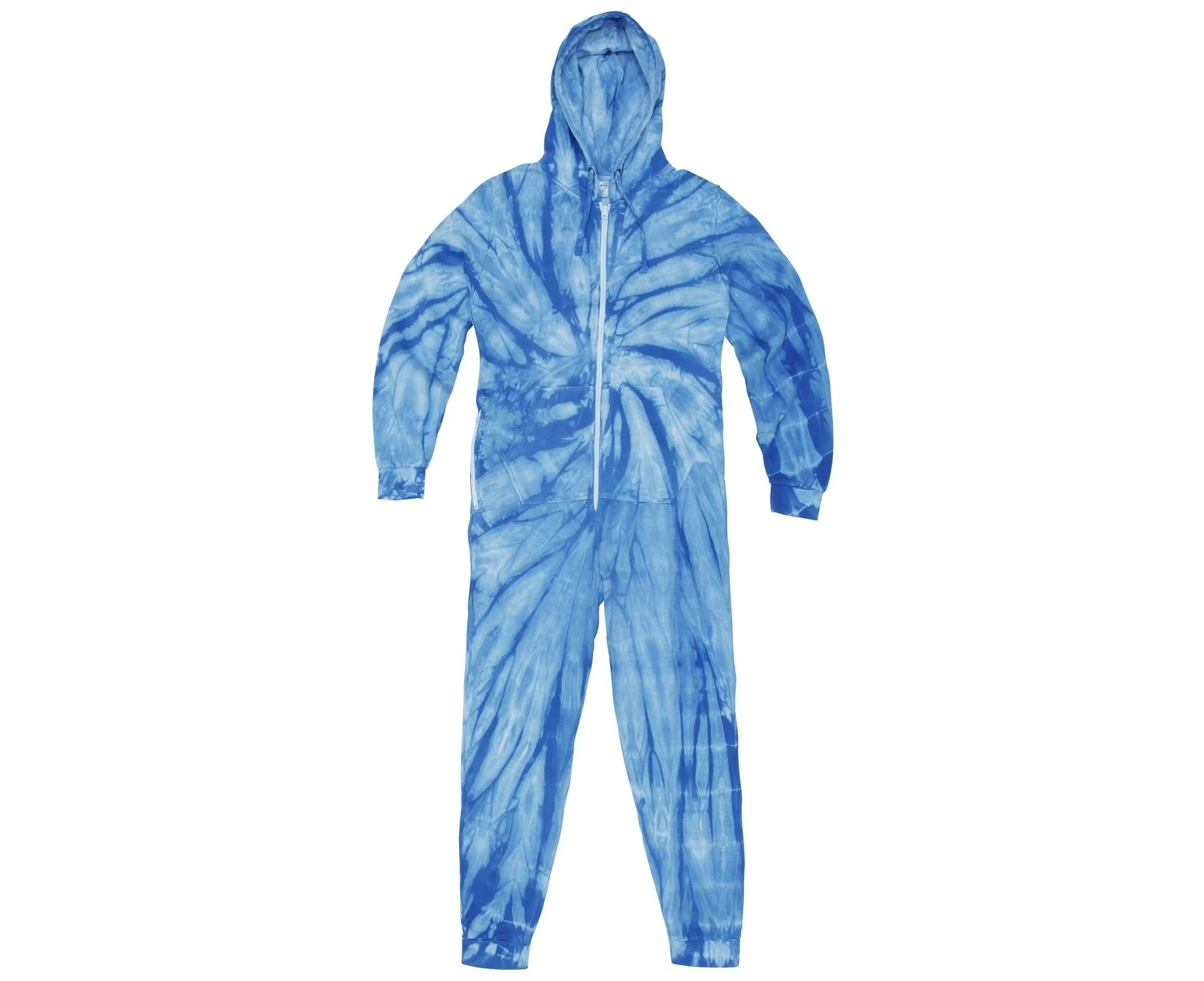 Colortone Unisex Adults Full Zip Tonal Spider Tie Dye Onesie (Spider Royal) - RW4118