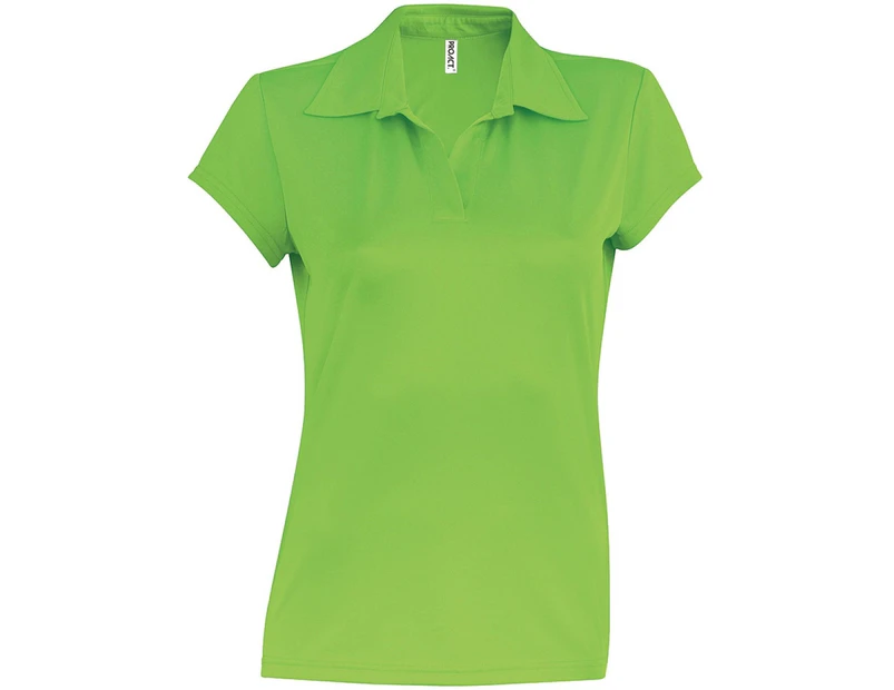 Kariban Proact Womens Short Sleeve Performance Polo Shirt (Lime) - RW4247
