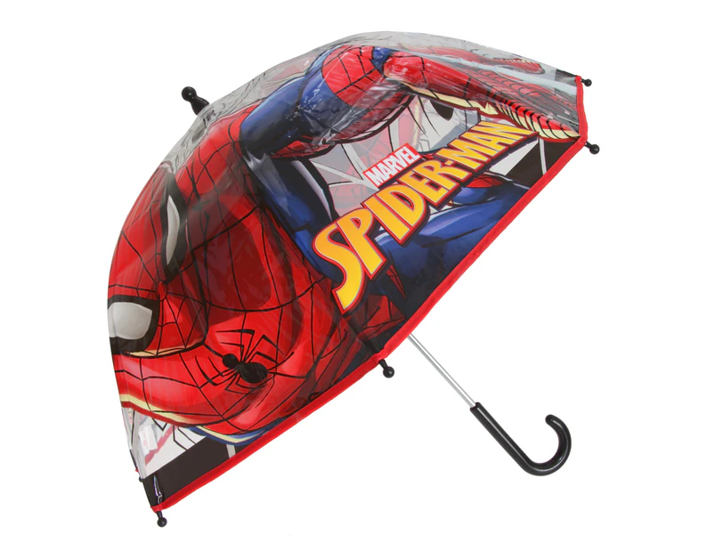 Marvel Spiderman Childrens/Kids Umbrella (Black/Red) - UM318
