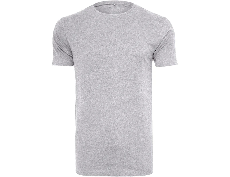 Build Your Brand Mens Light Round Neck Short Sleeve T-Shirt (Heather Grey) - RW5684