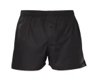 Asquith & Fox Mens Classic Elasticated Boxers/Underwear (Black) - RW4912