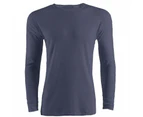 Mens Thermal Underwear Long Sleeve T-Shirt Top (Denim) - THERM110