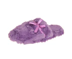 Forever Dreaming Womens/Ladies Slip On Memory Foam Slippers (Purple) - SL612