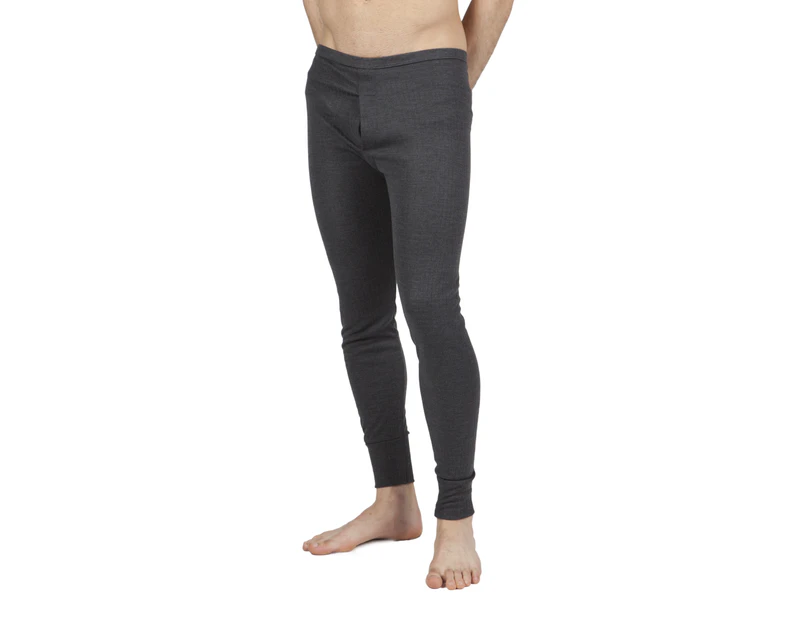 Mens Thermal Underwear Long Johns Polyviscose Range (British Made) (Charcoal) - THERM1