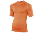 Rhino Mens Sports Base Layer Short Sleeve T-Shirt (Orange) - RW1277