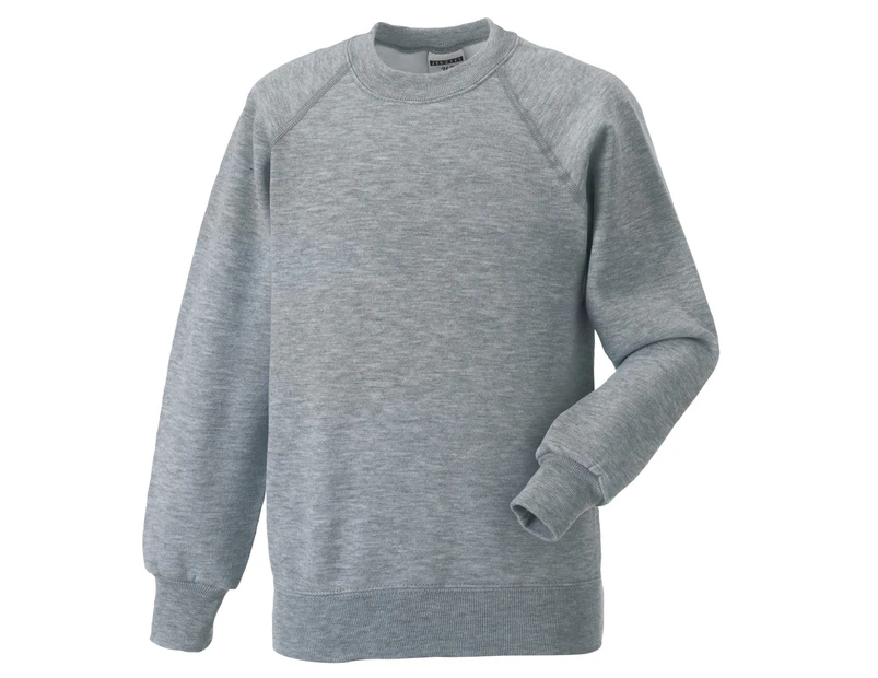 Jerzees Schoolgear Childrens Raglan Sleeve Sweatshirt (Light Oxford) - BC587