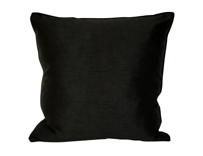 Riva Home Fiji Faux Silk Cushion Cover (Black) - RV405