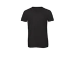 B&C Mens Favourite Triblend V-Neck T-Shirt (Black) - BC3639