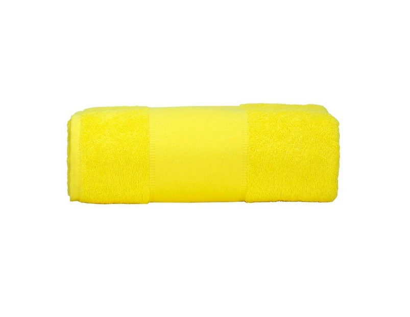 A&R Towels Print-Me Bath Towel (Bright Yellow) - RW6037