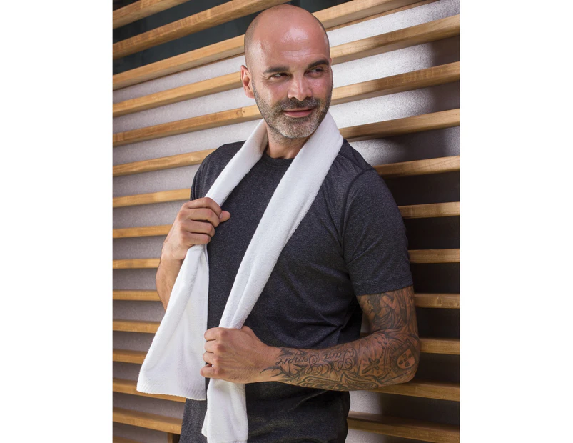 Jassz Towels Danube Cotton Sport Towel (White) - BC3847