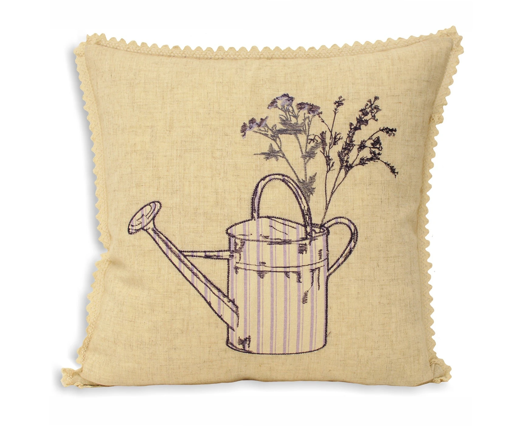 Riva Home Watering Can Cushion Cover (Lavender) - RV948