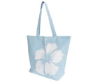 FLOSO Womens Hawaiian Flower Summer Handbag (Blue) - BAG194