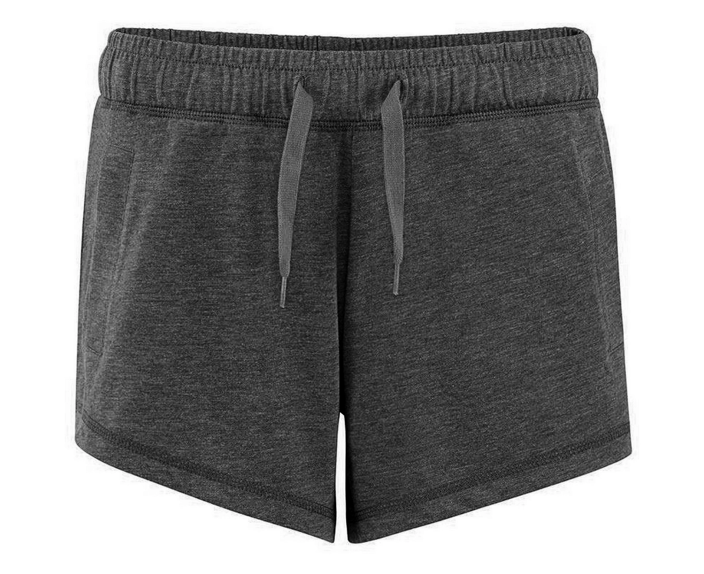 Comfy Co Womens Elasticated Lounge Shorts (Charcoal) - RW5341